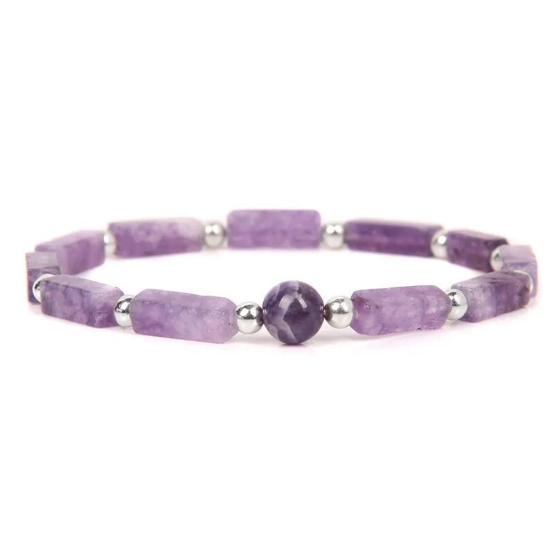 3-Piece Amethyst Healing Bracelet Set