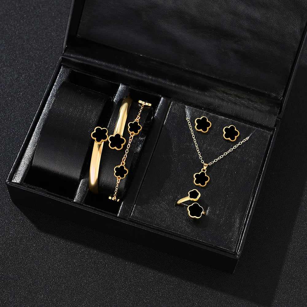 Lucky Flower 5-Piece Jewelry Set