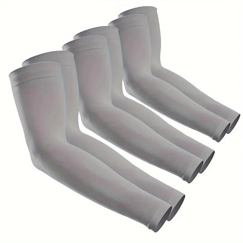 3 Pairs Unisex Cooling Sun Protection Arm Sleeves