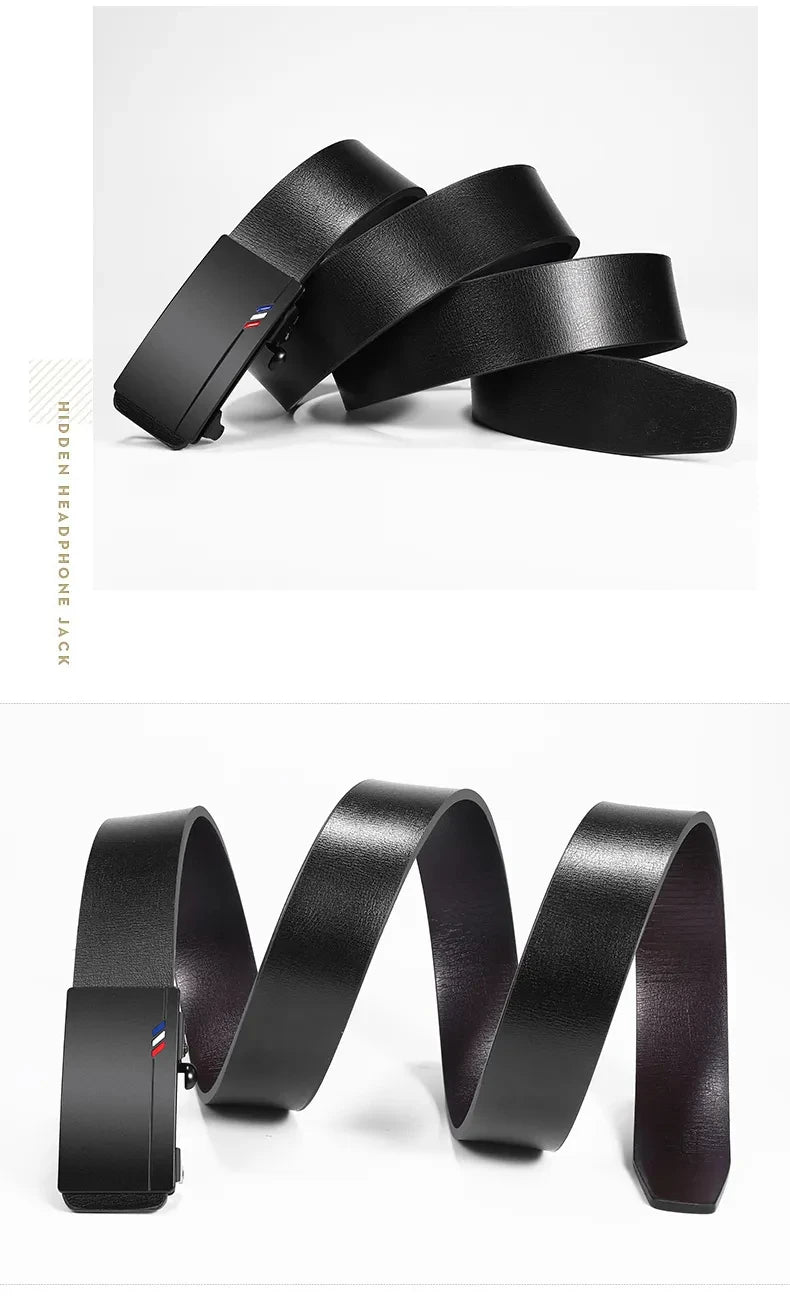 Men’s Automatic Buckle Leather Belt