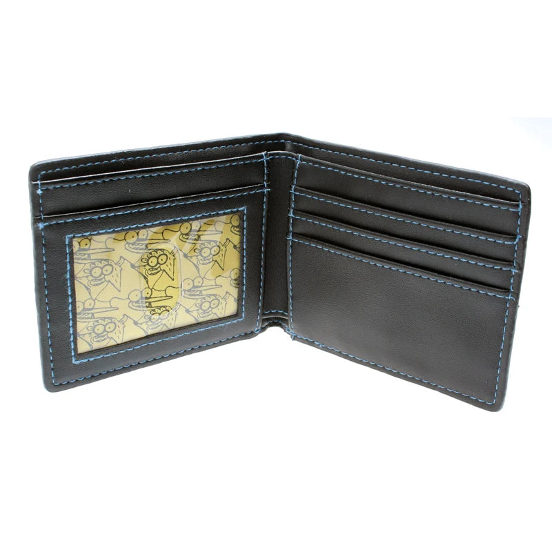 Vintage PU Leather Wallet – Geometric Design, Unisex