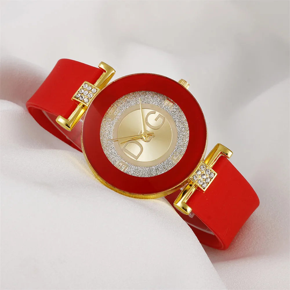 Ladies Large Dial Quartz Sport Watch