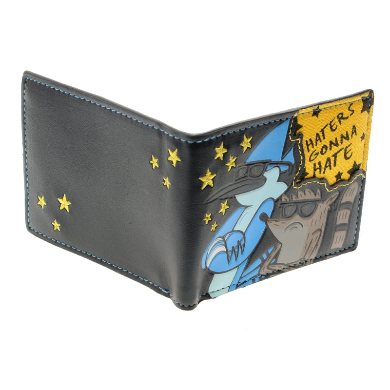 Vintage PU Leather Wallet – Geometric Design, Unisex