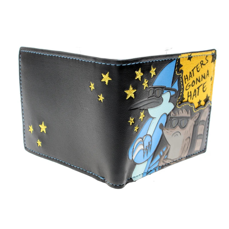 Vintage PU Leather Wallet – Geometric Design, Unisex