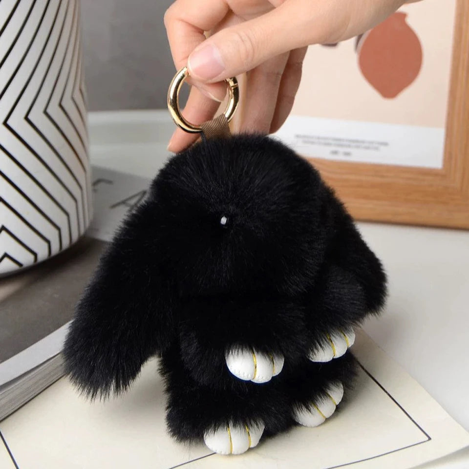 Women's Rabbit Fur Keychain