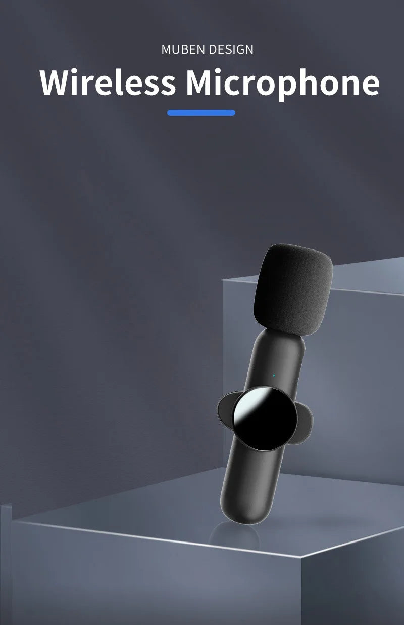 Wireless Lavalier Microphone for iPhone & Android