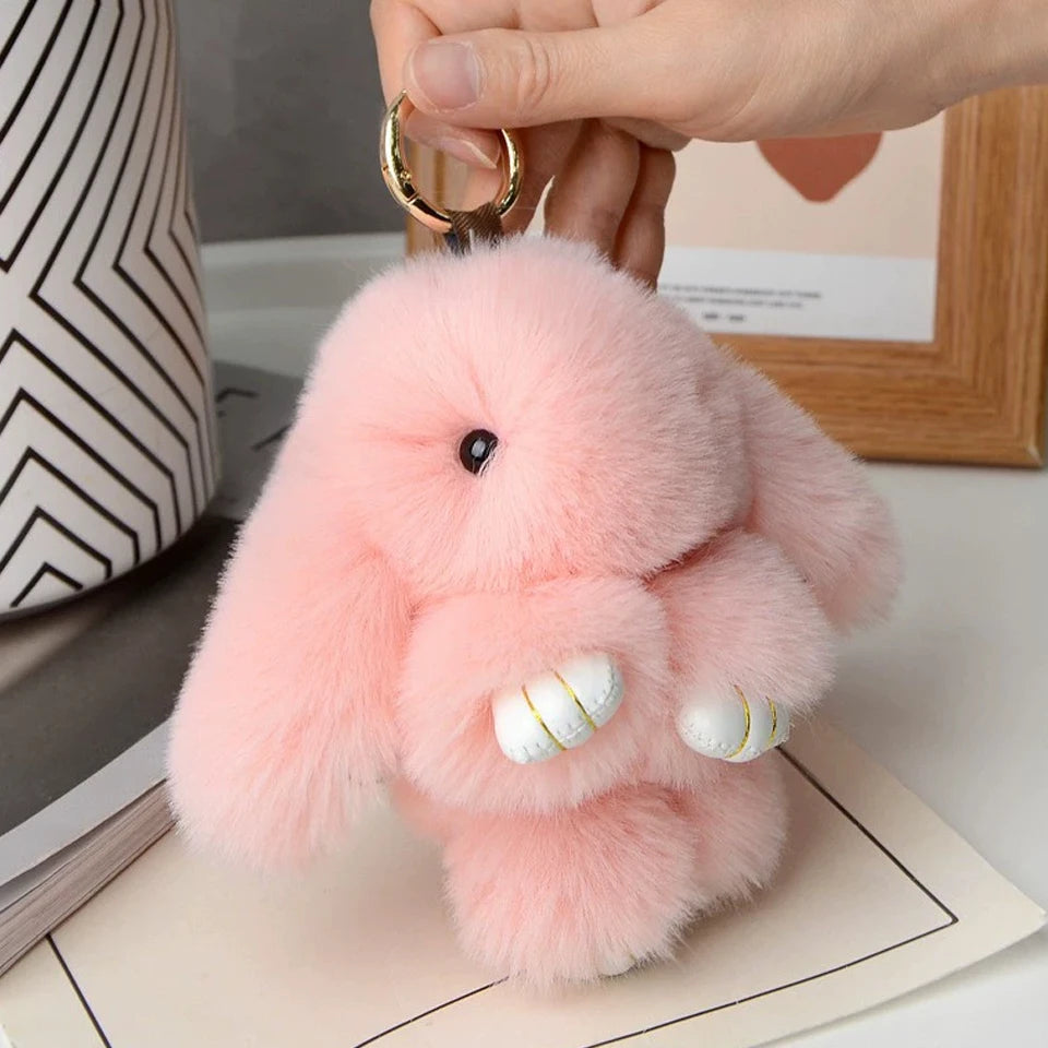 Women's Rabbit Fur Keychain