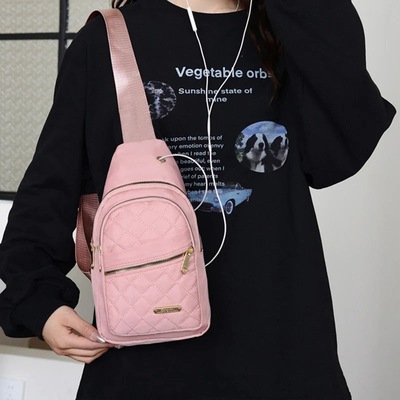 Unisex Neutral Style Backpack – Multicolor Nylon