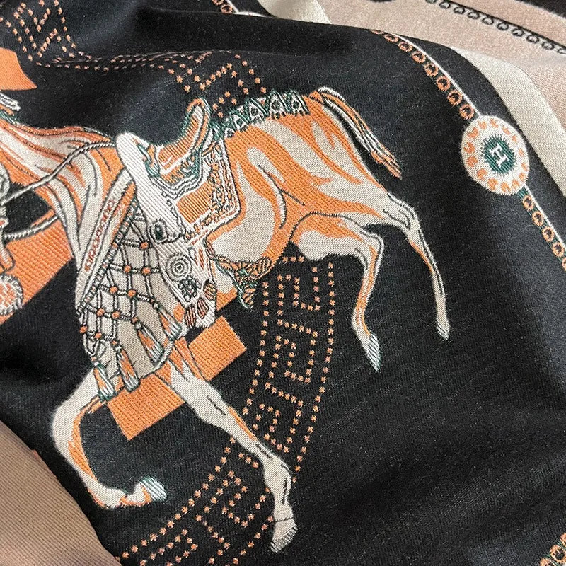 Winter Faux Cashmere Scarf – Thick Warm Shawl