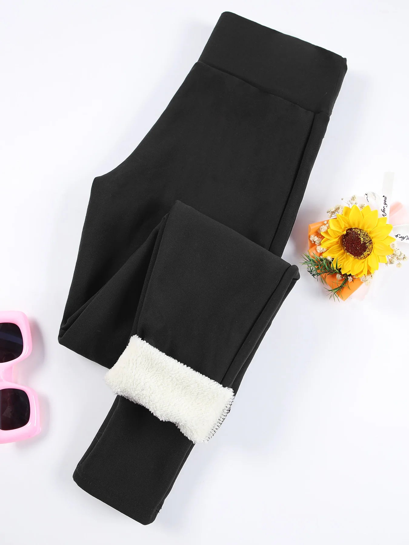 Winter Warm Fleece Leggings for Women | High Waist Slim Fit