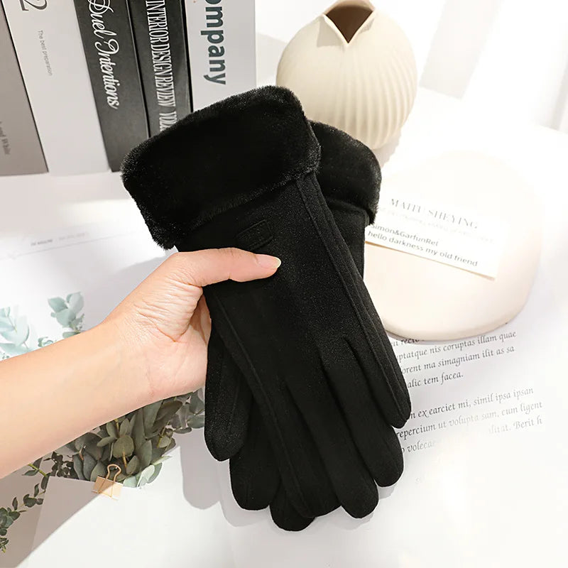Women’s Winter Plush Touchscreen Gloves