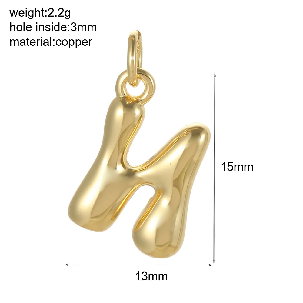 Mini Initial Bubble Pendant – Solo Pendant, Customizable