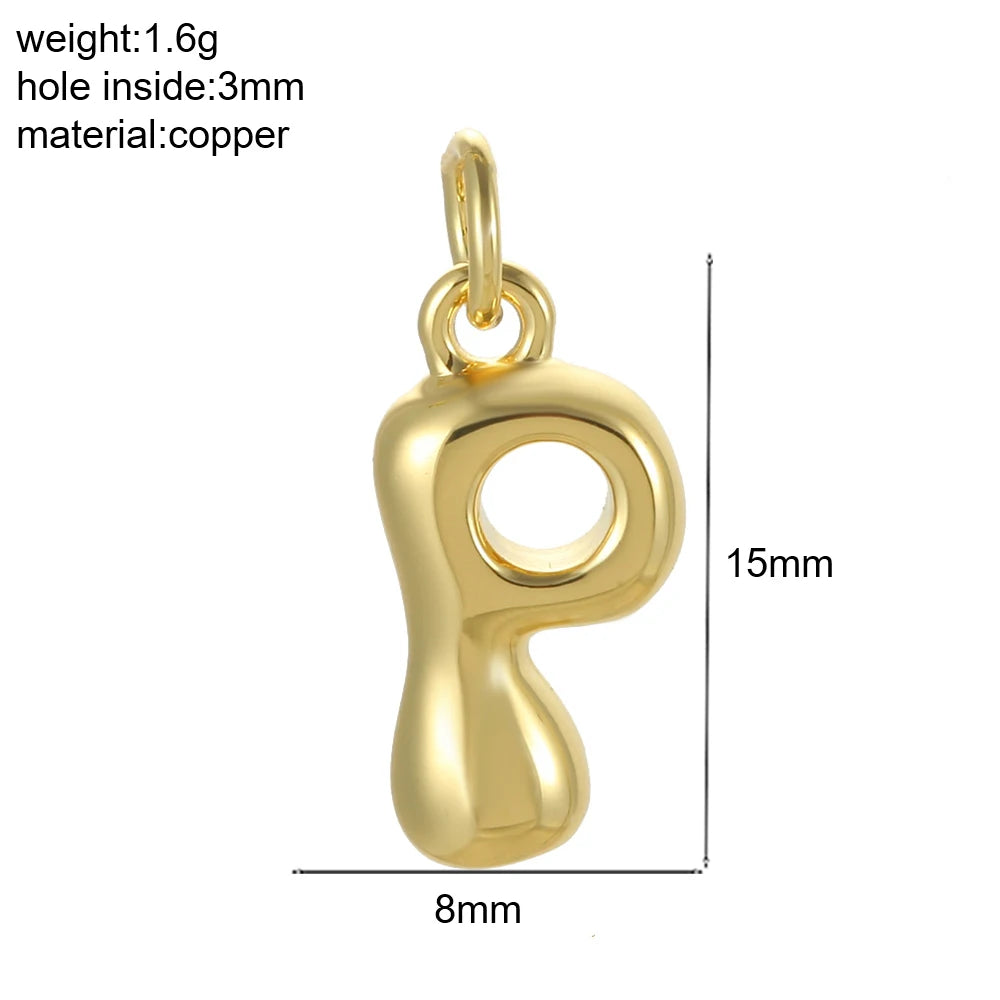 Mini Initial Bubble Pendant – Solo Pendant, Customizable