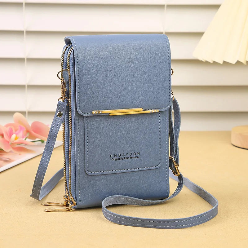 Crossbody Bag with Touchscreen – Phone Holder & Card Pocket