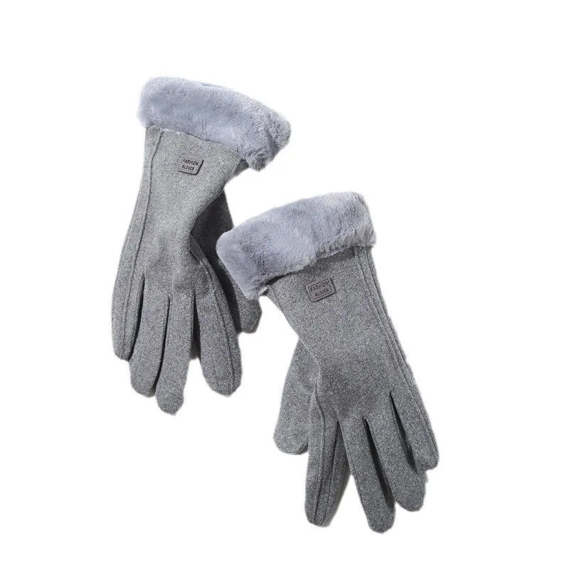 Women’s Winter Plush Touchscreen Gloves