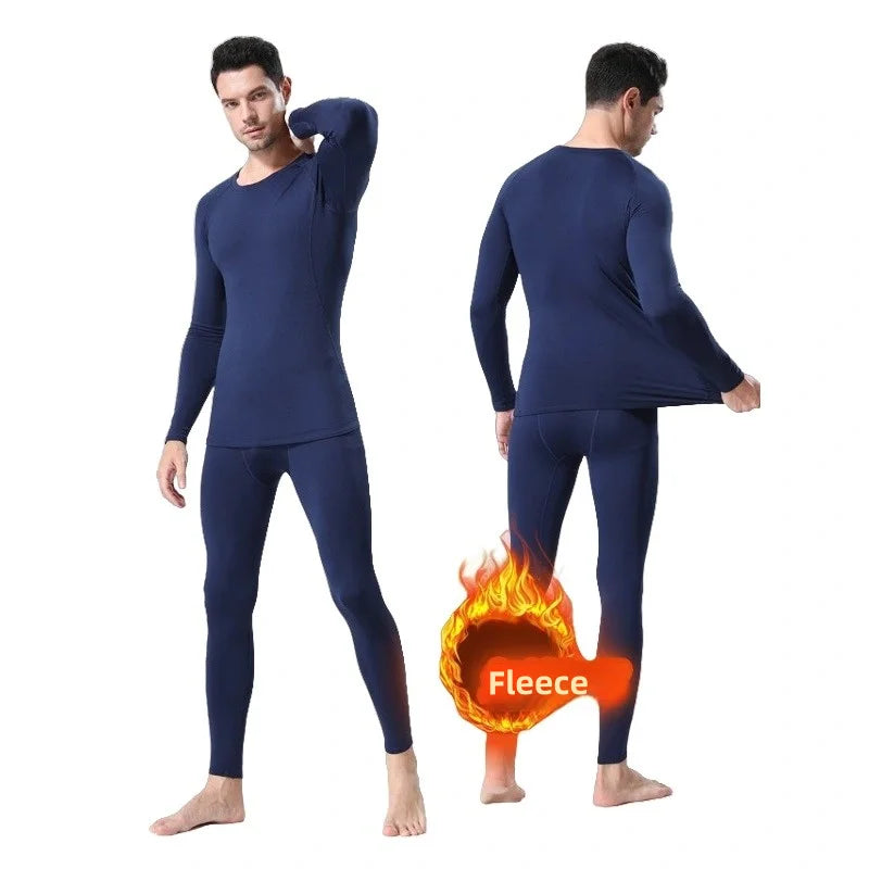 Men’s Thermal Fleece Leggings – Warm Compression Pants