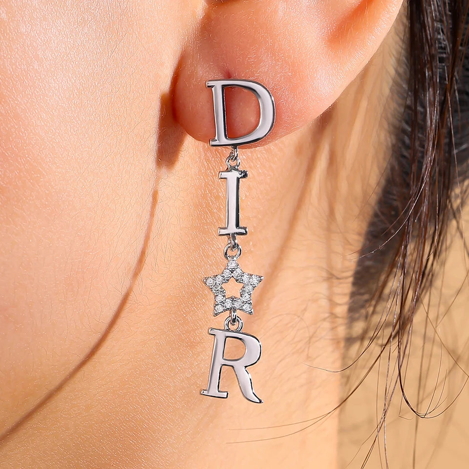 Korean Pearl Drop Hoop Earrings for Women