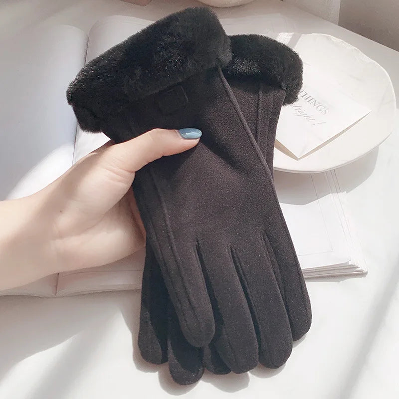 Women’s Winter Plush Touchscreen Gloves
