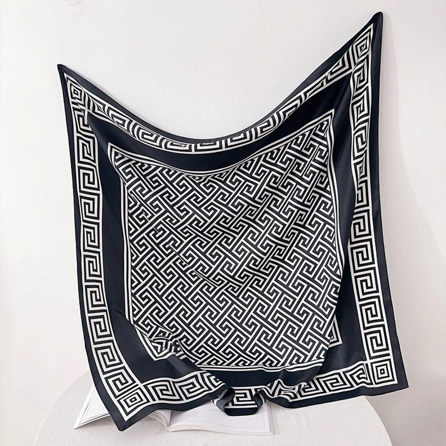 Women Satin Square Scarf 90x90CM