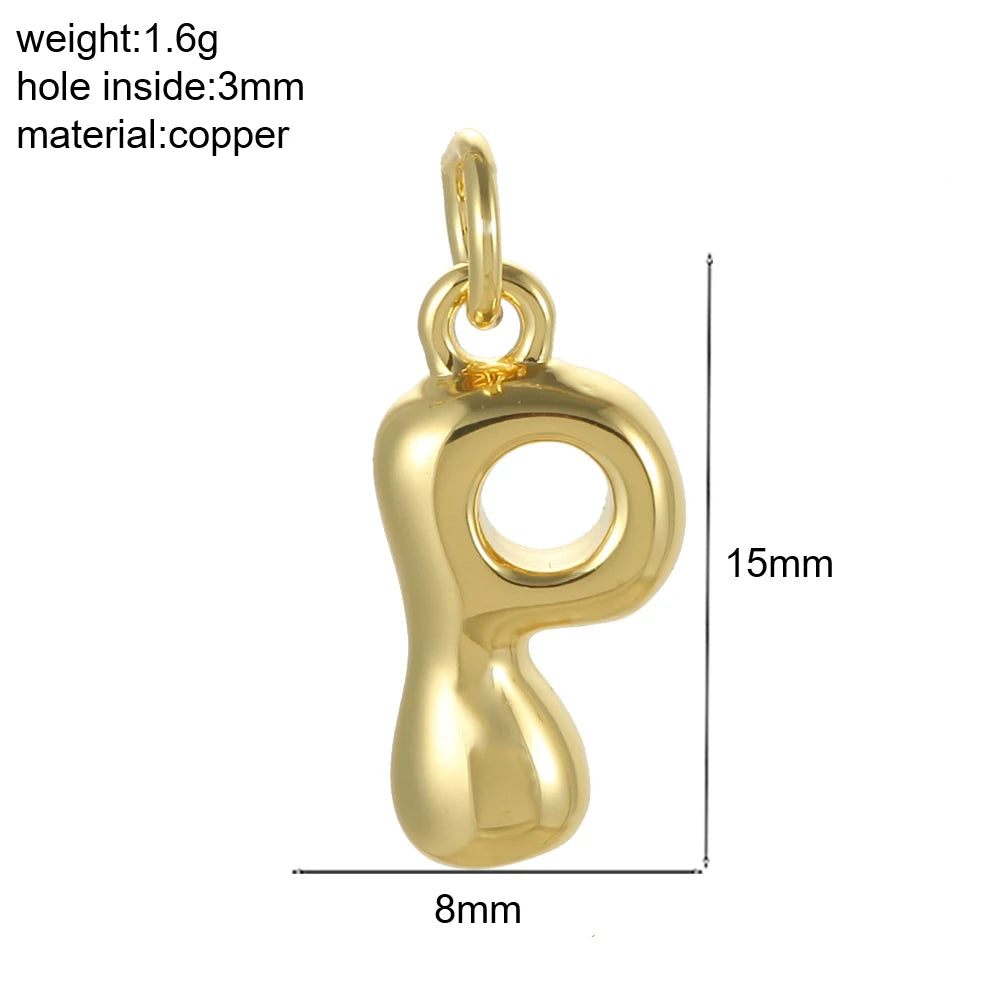 Mini Initial Bubble Pendant – Solo Pendant, Customizable