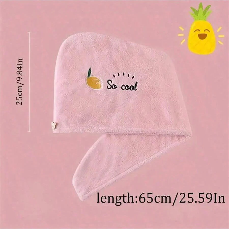 Coral Fleece Quick-Dry Hair Towel Cap