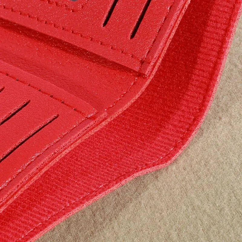 Korean Style Small Tri-Fold Wallet – Coin & Money Clip