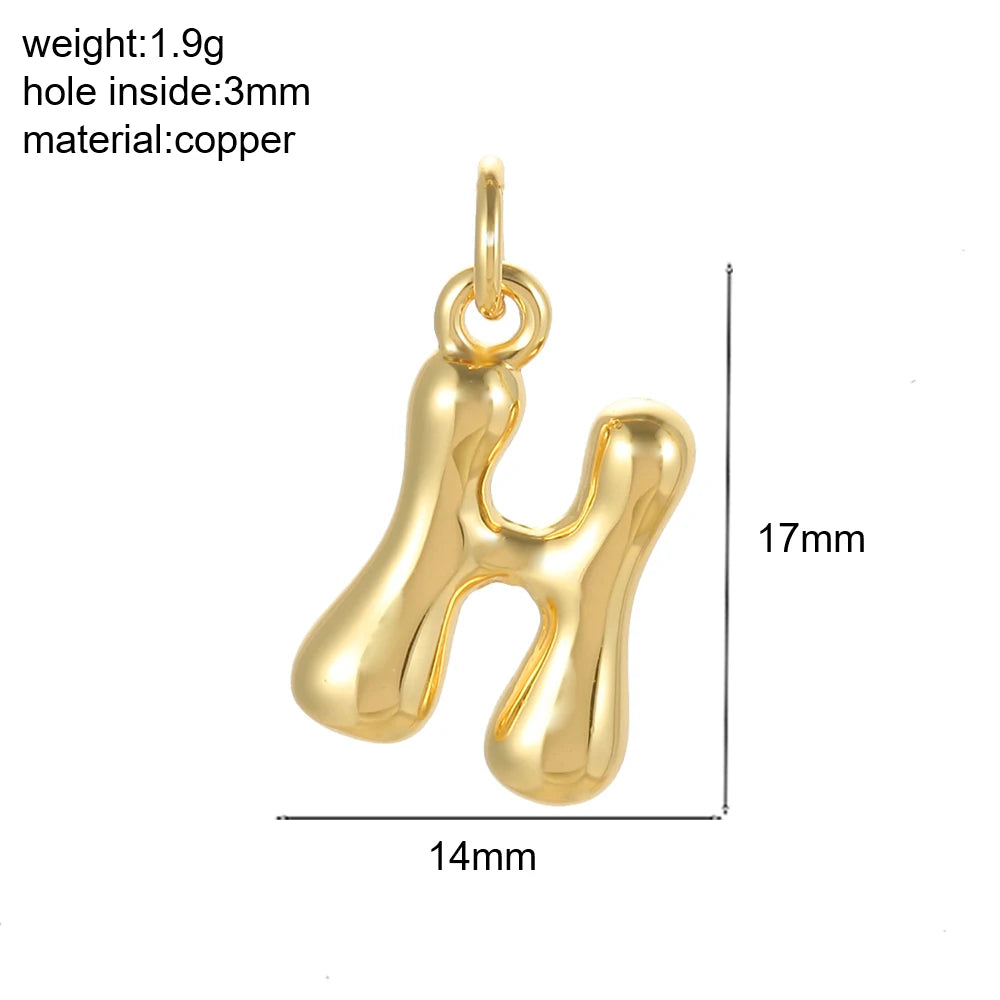 Mini Initial Bubble Pendant – Solo Pendant, Customizable