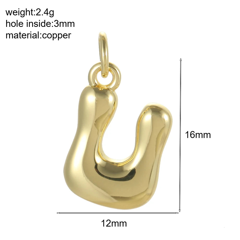 Mini Initial Bubble Pendant – Solo Pendant, Customizable