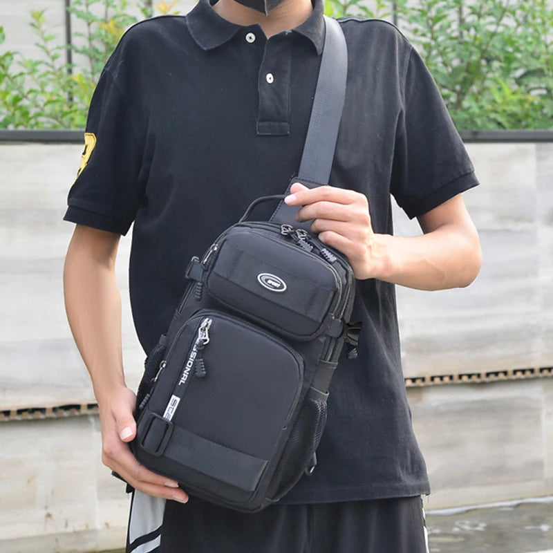 Men’s Crossbody Riding Backpack – Lightweight & Large Capacity
