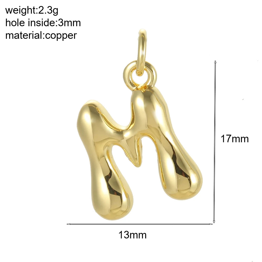 Mini Initial Bubble Pendant – Solo Pendant, Customizable