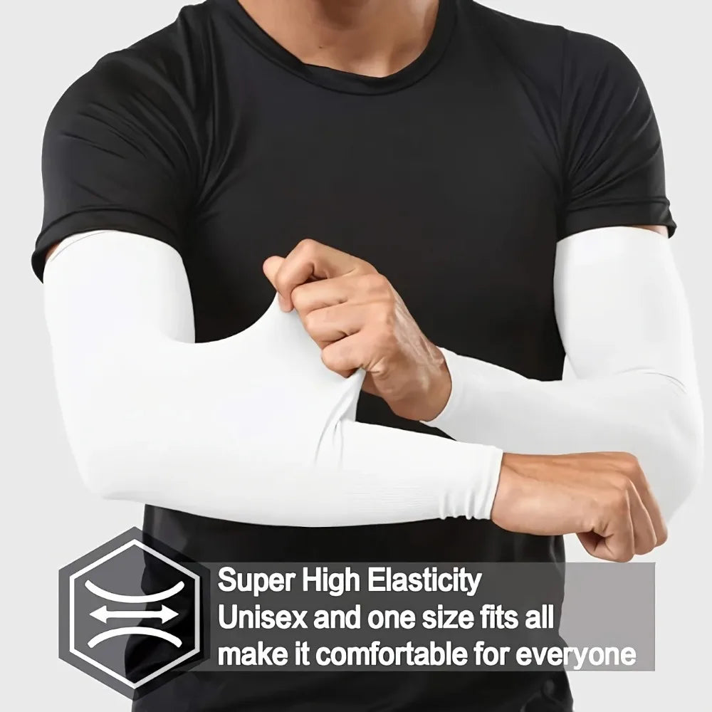 3 Pairs Unisex Cooling Sun Protection Arm Sleeves