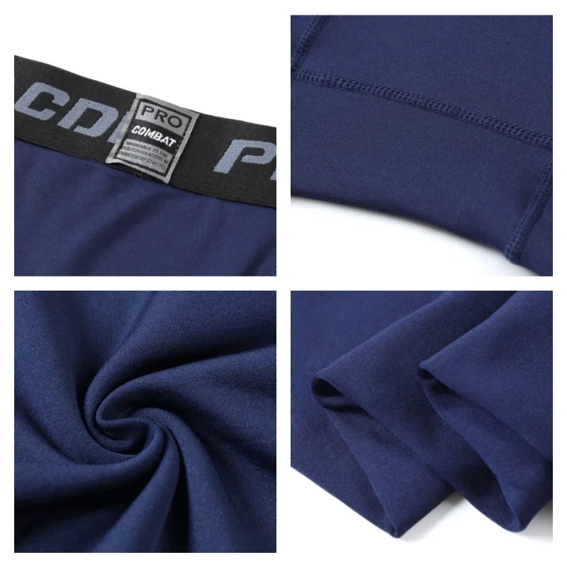 Men’s Thermal Fleece Leggings – Warm Compression Pants