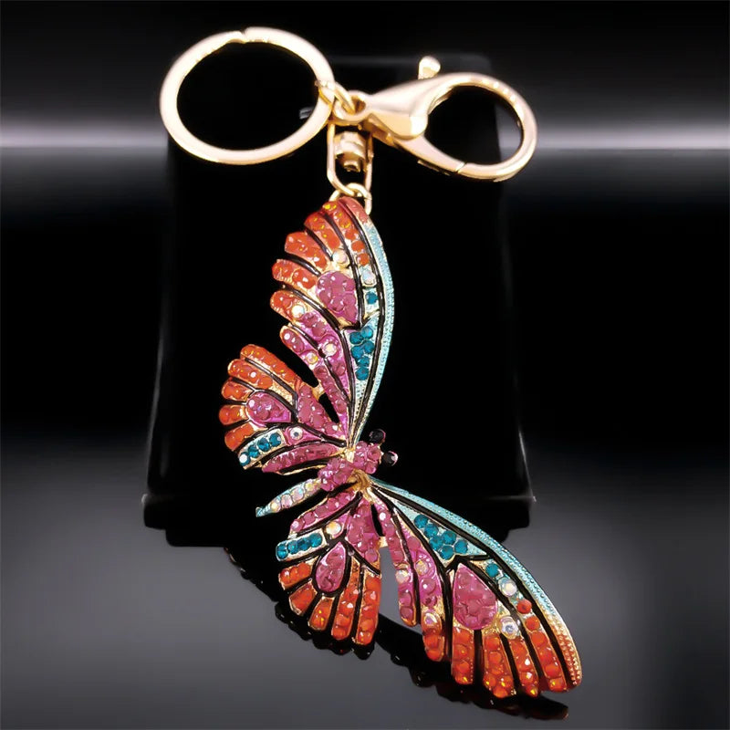 Colorful Crystal Bear Keychain – Bag Accessory