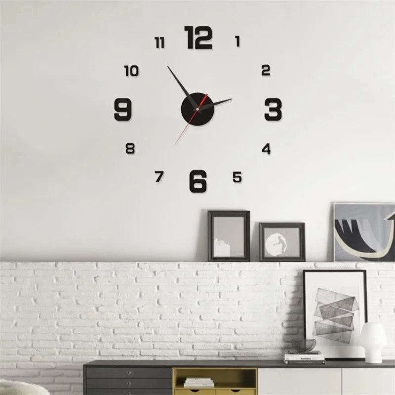 Luminous 3D Digital Wall Clock