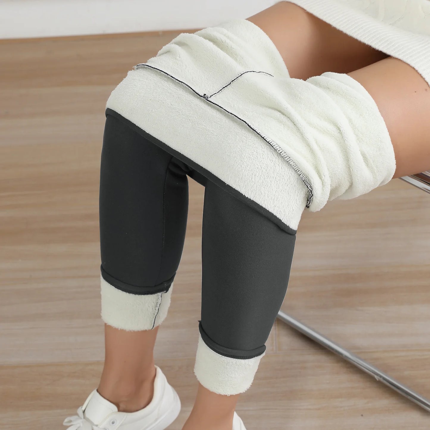 Winter Warm Fleece Leggings for Women | High Waist Slim Fit