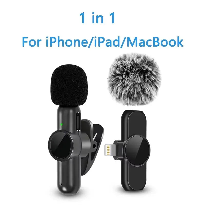 Wireless Lavalier Microphone for iPhone & Android