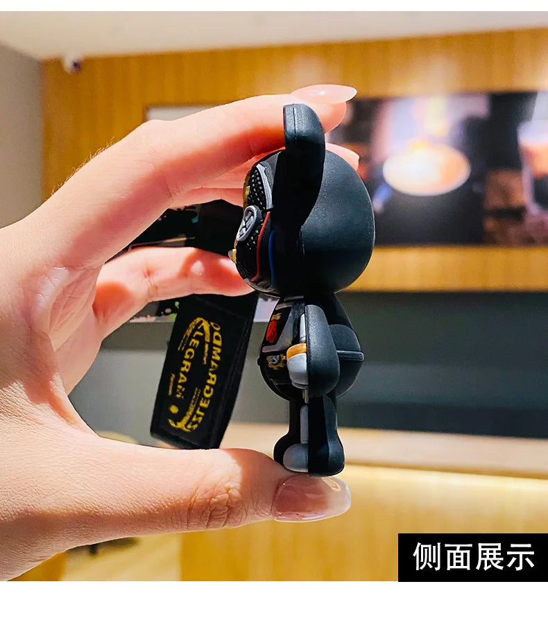 Cute Bear Mechanical Keychain Pendant.