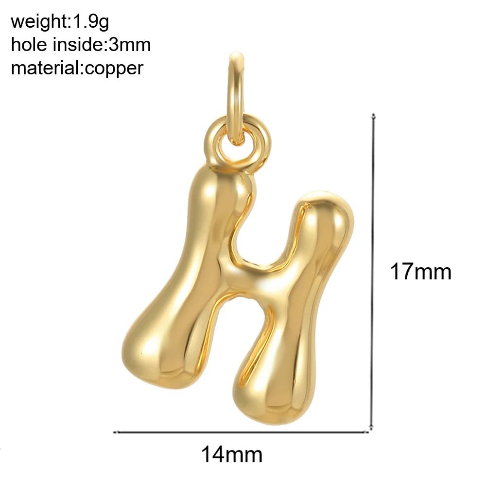 Mini Initial Bubble Pendant – Solo Pendant, Customizable