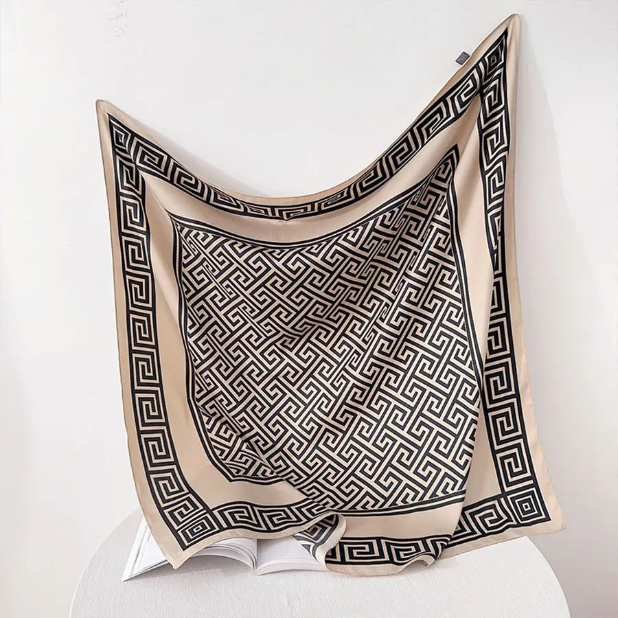 Women Satin Square Scarf 90x90CM