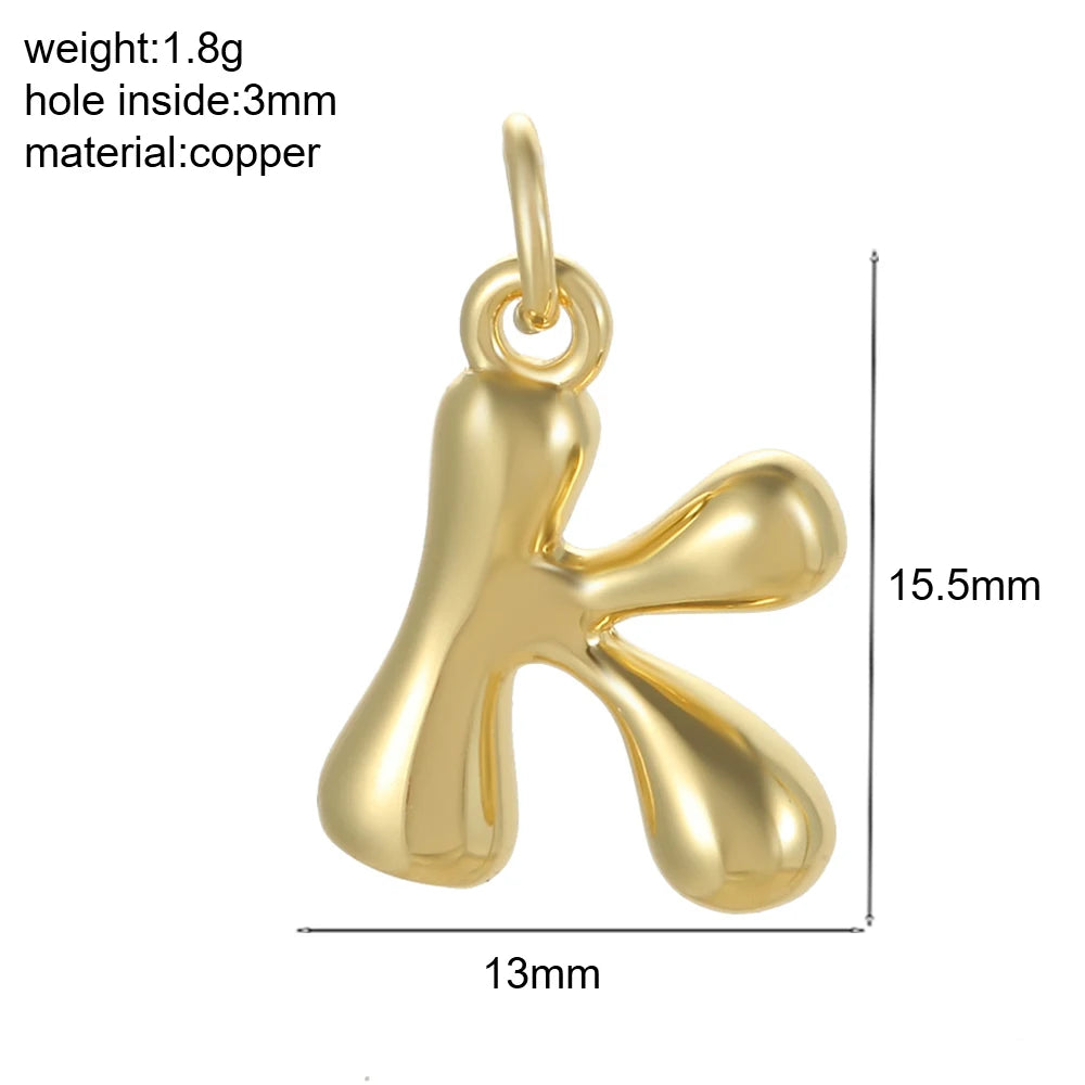 Mini Initial Bubble Pendant – Solo Pendant, Customizable