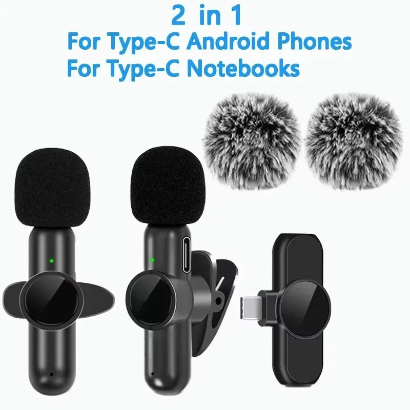 Wireless Lavalier Microphone for iPhone & Android