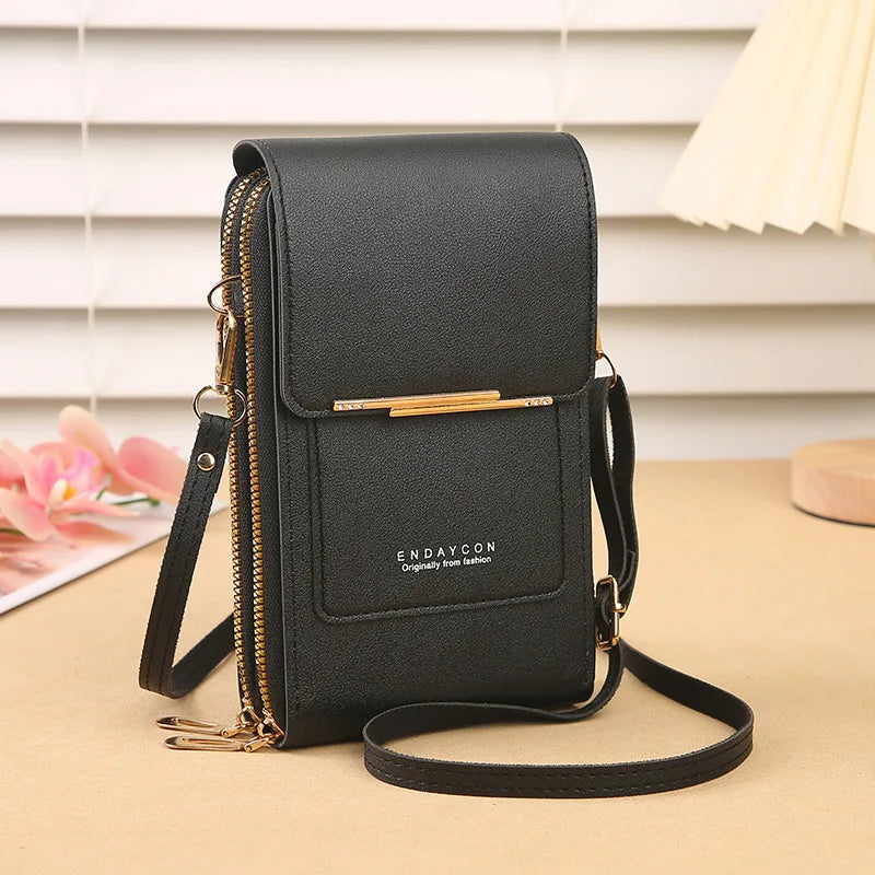 Crossbody Bag with Touchscreen – Phone Holder & Card Pocket