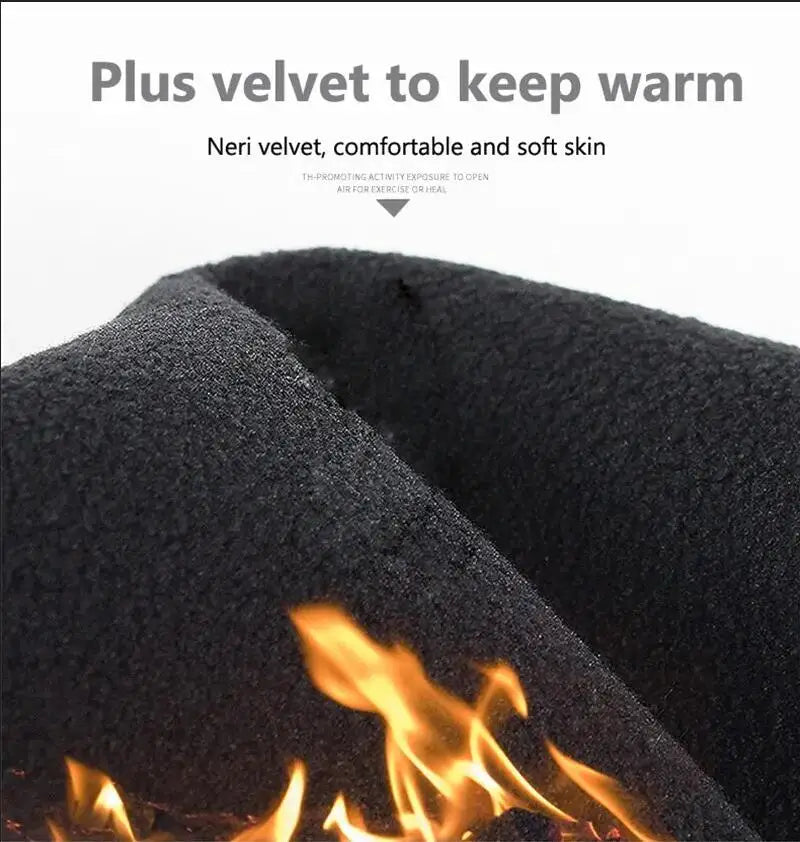 Black Winter Waterproof Touchscreen Gloves