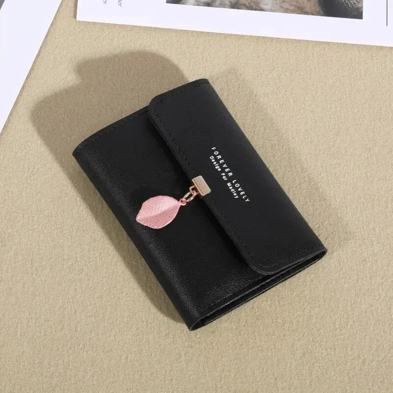 Korean Style Small Tri-Fold Wallet – Coin & Money Clip