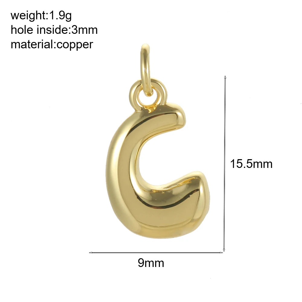 Mini Initial Bubble Pendant – Solo Pendant, Customizable