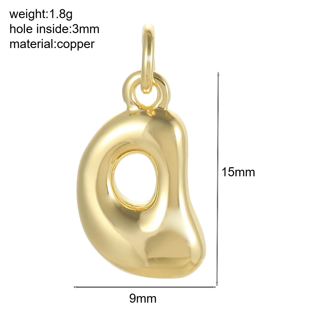 Mini Initial Bubble Pendant – Solo Pendant, Customizable