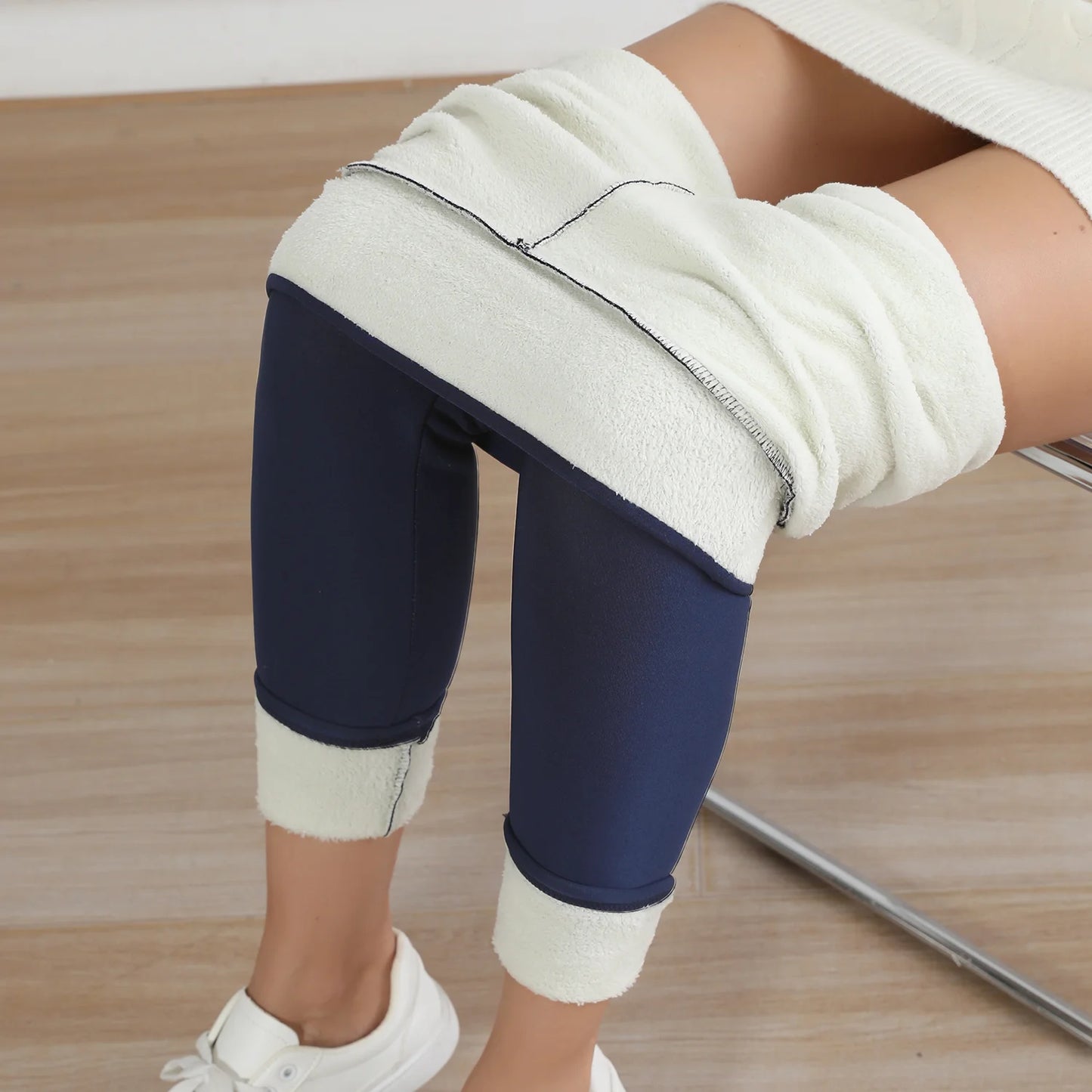 Winter Warm Fleece Leggings for Women | High Waist Slim Fit
