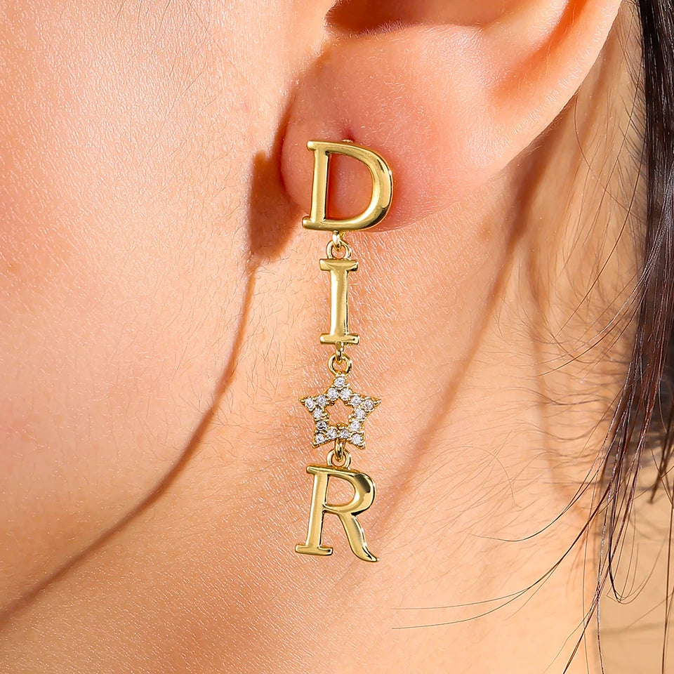 Korean Pearl Drop Hoop Earrings for Women