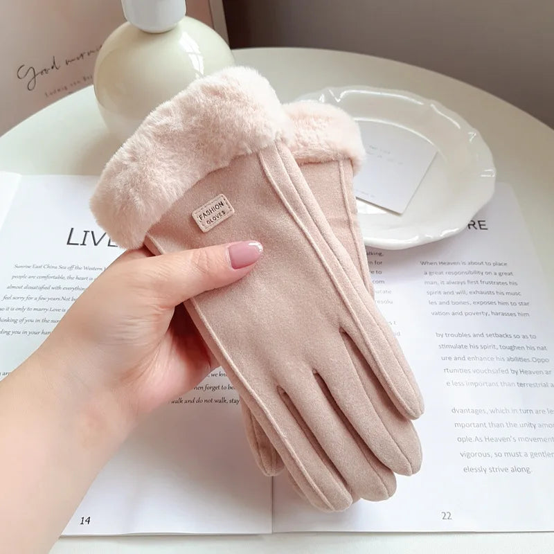 Women’s Winter Plush Touchscreen Gloves