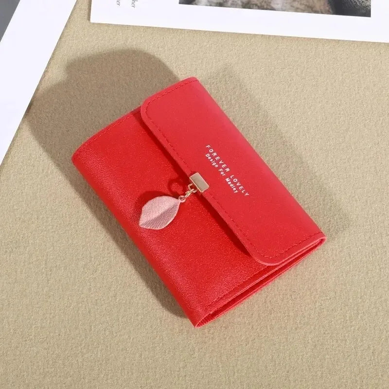 Korean Style Small Tri-Fold Wallet – Coin & Money Clip